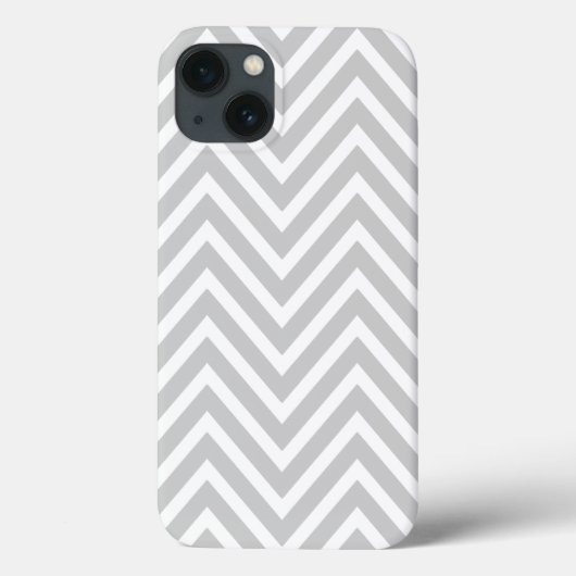 COQUES Case-Mate iPhone MOTIF CHEVRON BLANC GRIS (Verso)