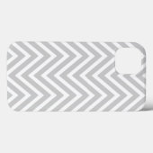 COQUES Case-Mate iPhone MOTIF CHEVRON BLANC GRIS (Verso (horizontal))