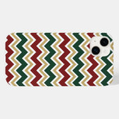 Coques Case-Mate iPhone Motif Chevron blanc rouge vert (Verso (horizontal))