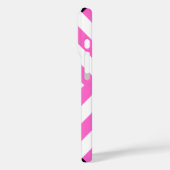 Coques Case-Mate iPhone Motif Chevron en rose et noir (Verso / Gauche)