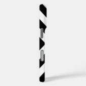 Coques Case-Mate iPhone Motif Chevron en rose et noir (Verso / Droite)