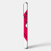 Coques Case-Mate iPhone Motif Chevron en rouge et blanc (Verso / Gauche)