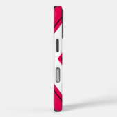 Coques Case-Mate iPhone Motif Chevron en rouge et blanc (Verso / Droite)