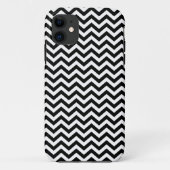 Coques Case-Mate iPhone Motif Chevron noir et blanc (Dos)