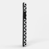 Coques Case-Mate iPhone Motif Chevron noir et blanc (Dos/Droite)