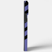 Coques Case-Mate iPhone motif Chevron noir violet Monogramme (Verso / Droite)
