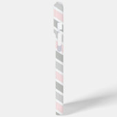 Coques Case-Mate iPhone Motif Chevron rose et gris Zigzag (Verso / Gauche)