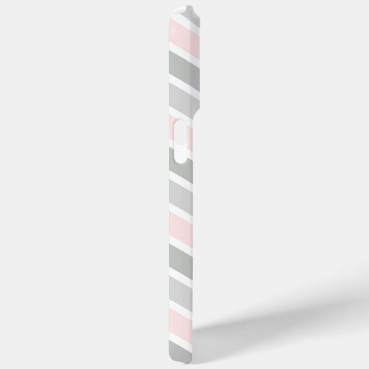 Coques Case-Mate iPhone Motif Chevron rose et gris Zigzag (Verso / Droite)