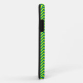 Coques Case-Mate iPhone Motif Chevron turquoise et Lime Green (Dos/Droite)
