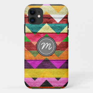 Case-Mate iPhone Case Motif chevron zig zag aztèque en bois #3