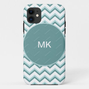 Coques Pour iPhone Motif Chevron ZigZag dans Mint Green