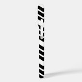 Coques Case-Mate iPhone Motif chevron zigzag noir et blanc (Verso / Gauche)