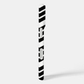 Coques Case-Mate iPhone Motif chevron zigzag noir et blanc (Verso / Droite)