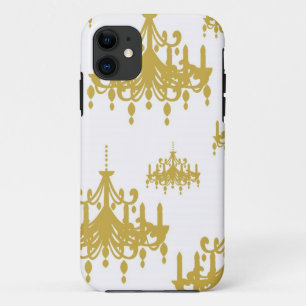 Coque iPhone 11 Motif chic girly vintage d'impression de lustre de