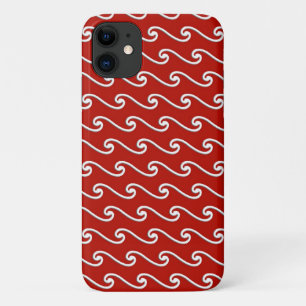 Case-Mate iPhone Case Motif chinois - blanc sur rouge profond