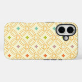 Coques Case-Mate iPhone Motif circulaire à verrouillage géométrique rétro (Verso (horizontal))