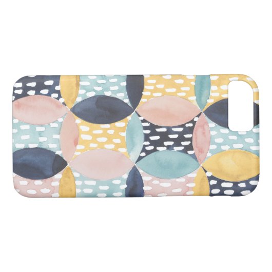 Coques Case-Mate iPhone Motif circulaire Abstrait (Dos (Horizontal))