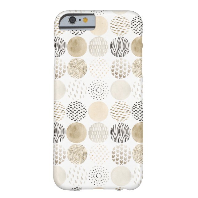 Coques Case-Mate iPhone Motif circulaire Abstrait neutre (Dos)