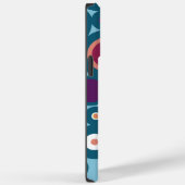 Coques Case-Mate iPhone Motif circulaire coloré (Verso / Droite)