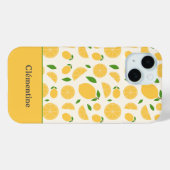 Coques Case-Mate iPhone Motif citron (Verso (horizontal))