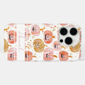 Coques Case-Mate iPhone Motif Citrouille aquarelle avec nom (Verso (horizontal))