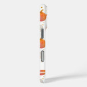 Coques Case-Mate iPhone Motif Citrouille aquarelle avec nom (Verso / Droite)