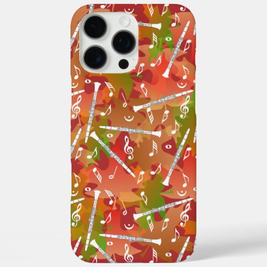 Coques Case-Mate iPhone Motif Clarinet Music Note (Verso)