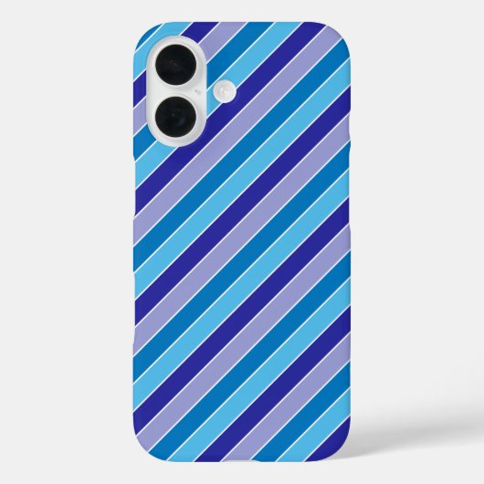 Coques Case-Mate iPhone Motif classique bleu violet  de pyjama (Verso)