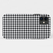 Coques Case-Mate iPhone Motif classique en Houndstooth : Noir & Blanc Vint (Dos (Horizontal))