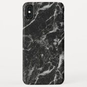 Coques Case-Mate iPhone Motif classique en marbre noir (Dos)