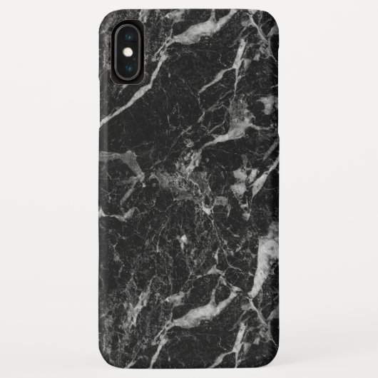 Coques Case-Mate iPhone Motif classique en marbre noir (Dos)
