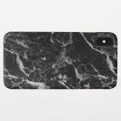 Coques Case-Mate iPhone Motif classique en marbre noir (Dos (Horizontal))