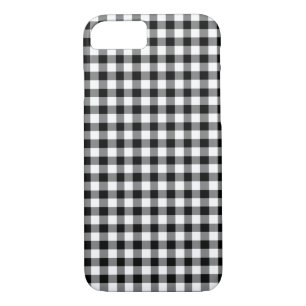 Coques Pour iPhone Motif Classique Noir Et Blanc En vichy
