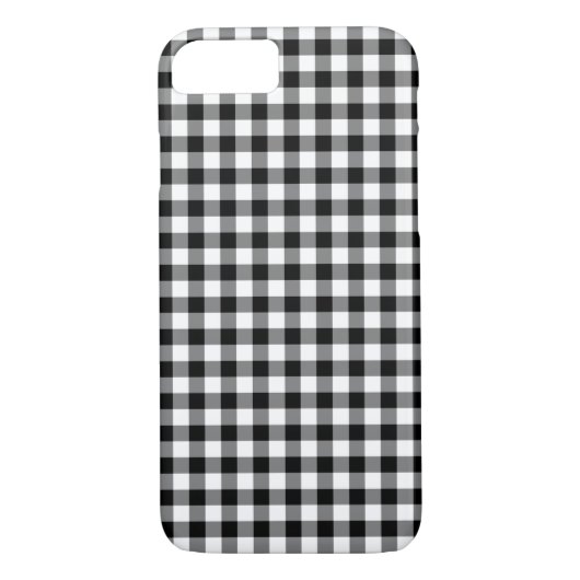 Coques Case-Mate iPhone Motif Classique Noir Et Blanc En vichy (Dos)