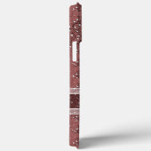 Coques Case-Mate iPhone Motif classique personnalisé Monogramme Chic Flora (Verso / Droite)