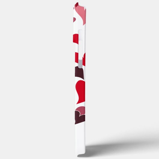 Coques Case-Mate iPhone Motif Coeur moderne Monogramme Girly Design (Verso / Gauche)