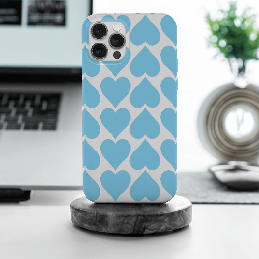 Coques Case-Mate iPhone Motif Cœurs Bleus, Romantique, Amour