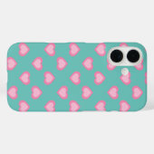 Coques Case-Mate iPhone Motif Coeurs roses (Verso (horizontal))