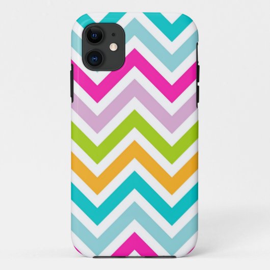 Coques Case-Mate iPhone Motif coloré Chevron Stripes (Dos)