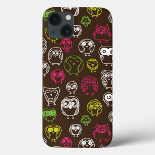 Coques Pour iPhone Motif coloré d'arrière - plan de griffonnage de
