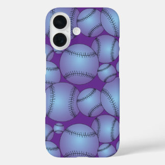 Coques iPhone 16 Motif coloré de Baseballs