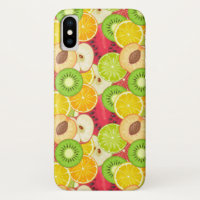 Motif coloré de fruits amusants