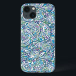 Case-Mate iPhone Case Motif coloré Floral Paisley<br><div class="desc">Elégante,  colorée,  abstraite arrière - plan avec un blanc vintage en cachemire fleurie motif sans couture.</div>