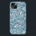 Case-Mate iPhone Case Motif coloré Floral Paisley<br><div class="desc">Elégante,  colorée,  abstraite arrière - plan avec un blanc vintage en cachemire fleurie motif sans couture.</div>