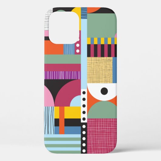 Coques Case-Mate iPhone Motif coloré scandinave (Verso)
