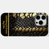 Coques Case-Mate iPhone Motif complexe de la peau d'un serpent (Verso (horizontal))