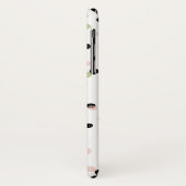 Coques Case-Mate iPhone Motif Confetti moderne rose et menthe (Dos/Gauche)