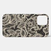 Coques Case-Mate iPhone Motif continu dentelle (Verso (horizontal))