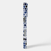 Coques Case-Mate iPhone Motif cool en verre teint bleu (Verso / Droite)