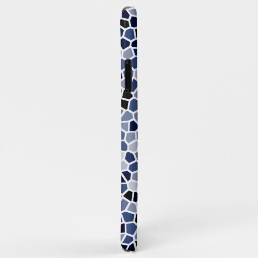 Coques Case-Mate iPhone Motif cool en verre teint bleu (Dos/Droite)